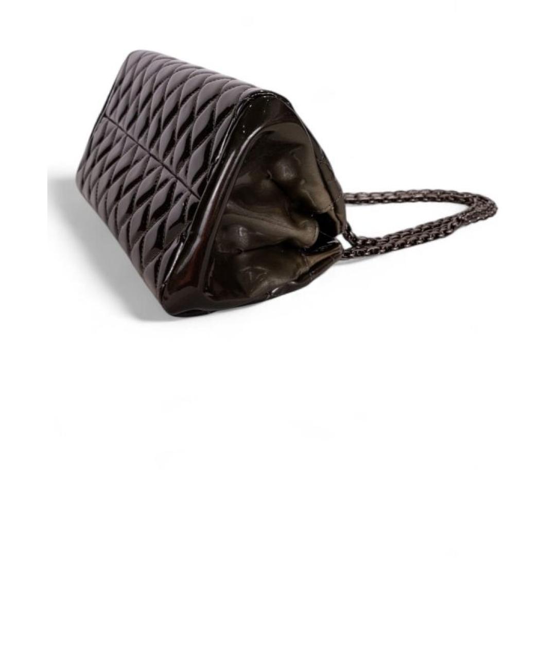 CHANEL Черная кожаная сумка с короткими ручками, фото 7