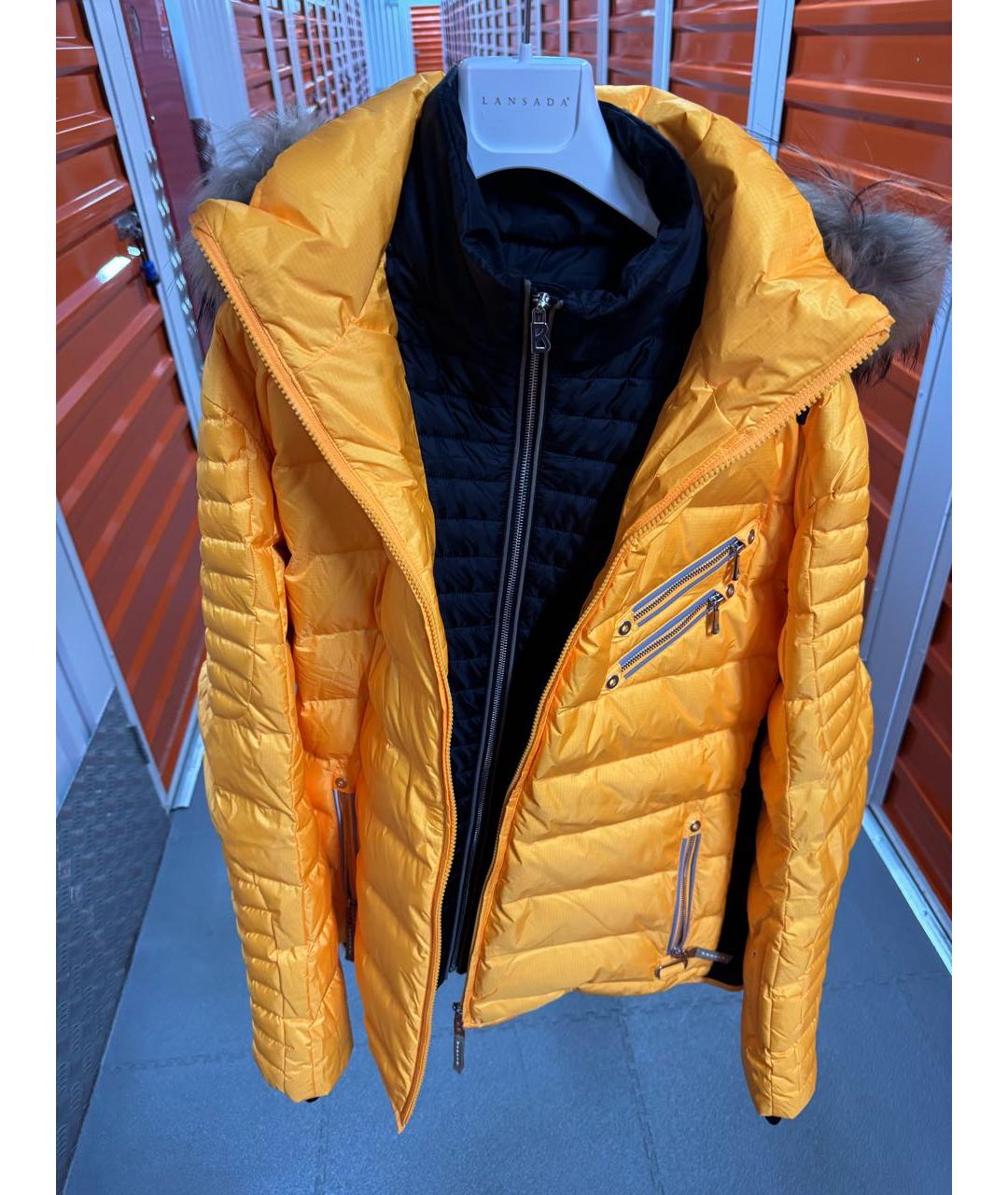 BOGNER Желтая полиэстеровая куртка, фото 3