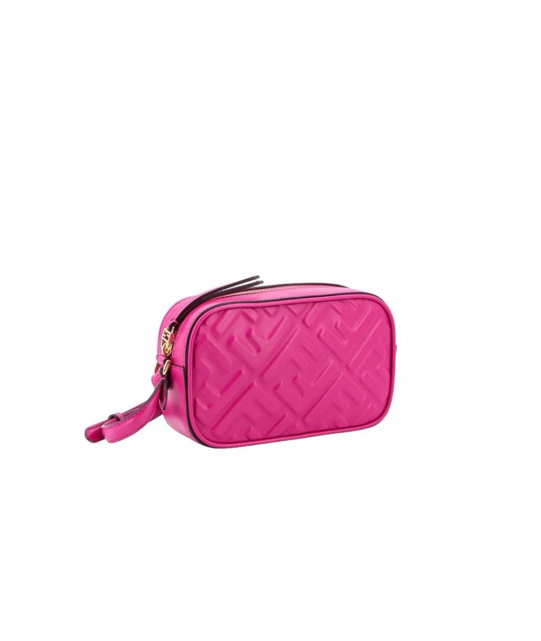 FENDI Фуксия кожаная сумка через плечо, фото 2