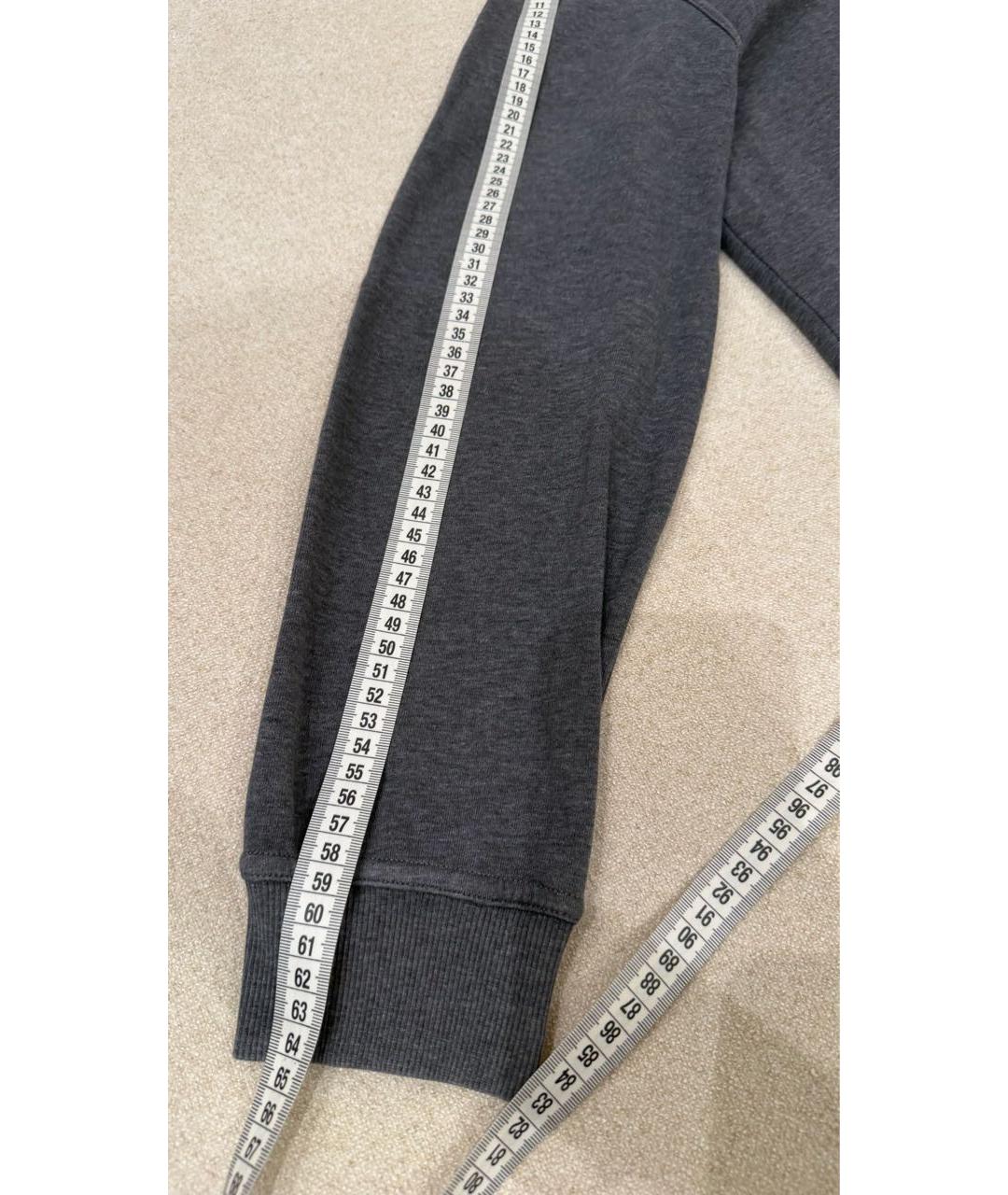 BRUNELLO CUCINELLI Серый хлопковый спортивный костюм, фото 2