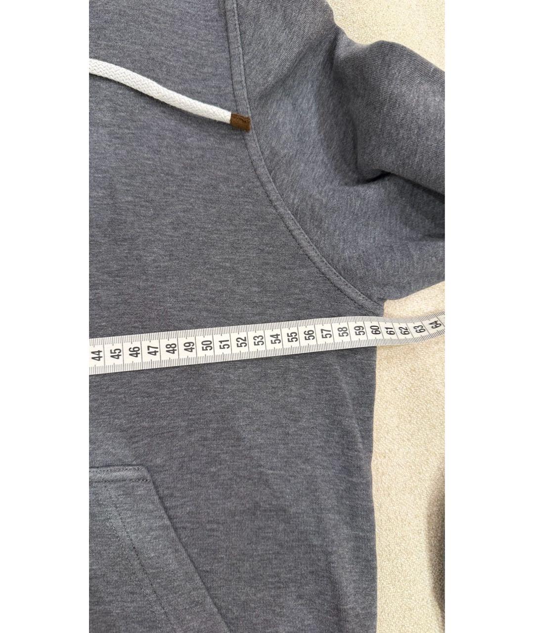 BRUNELLO CUCINELLI Серый хлопковый спортивный костюм, фото 3