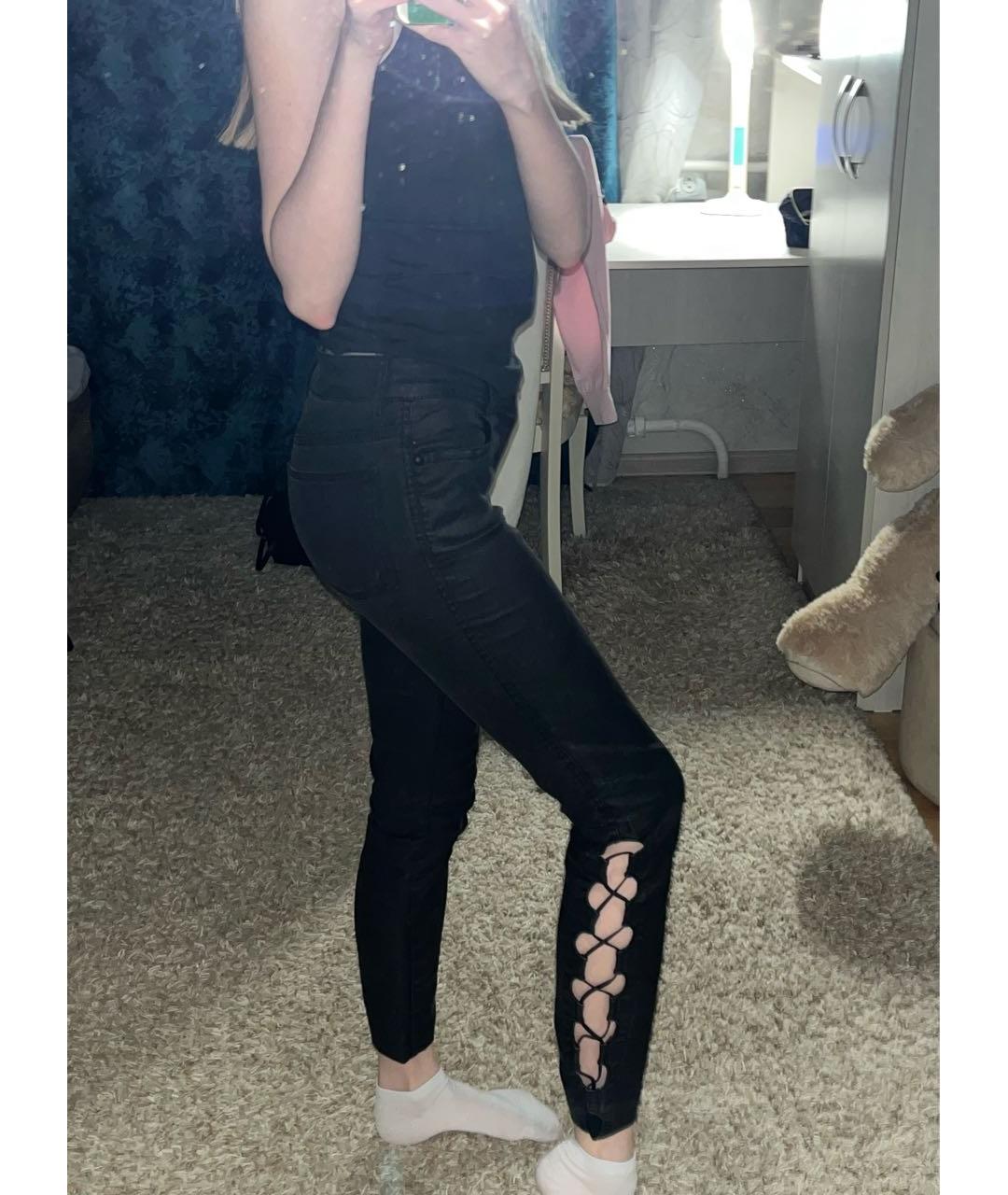 GUCCI Черные хлопко-полиэстеровые джинсы слим, фото 6