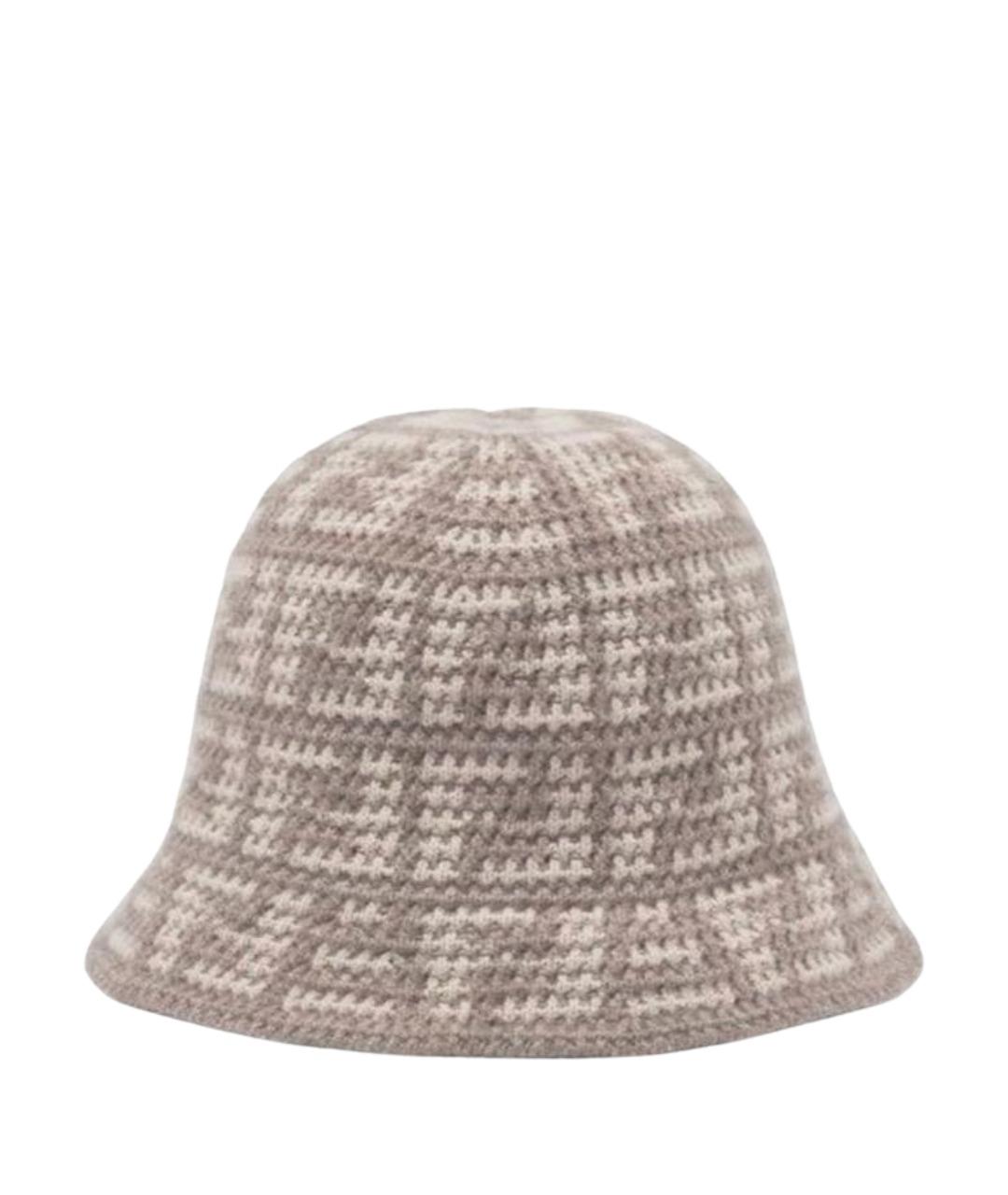 FENDI Серая кашемировая шляпа, фото 1