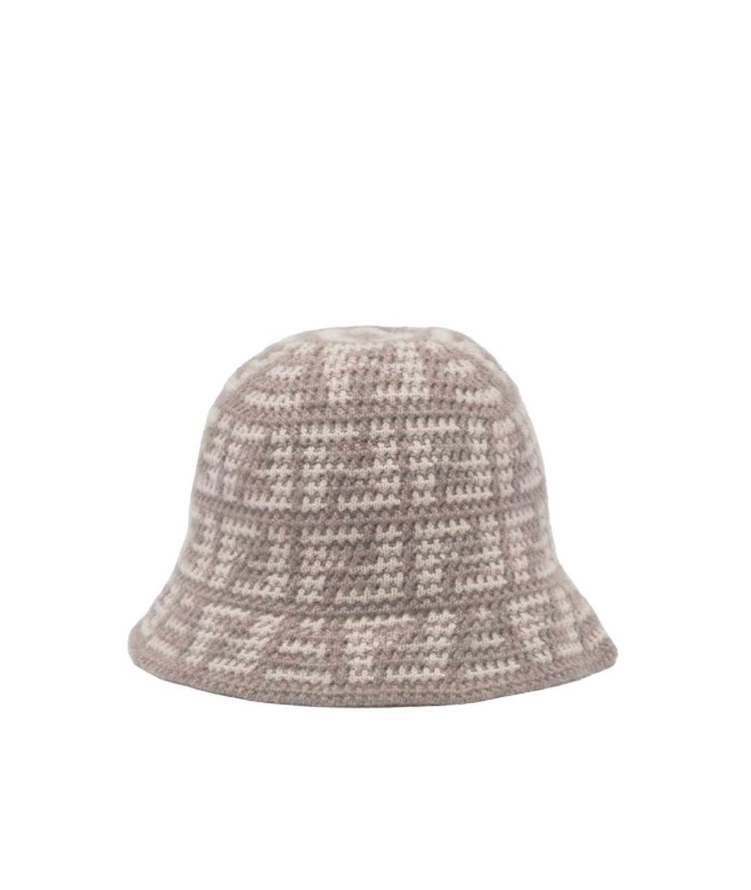 FENDI Серая кашемировая шляпа, фото 2