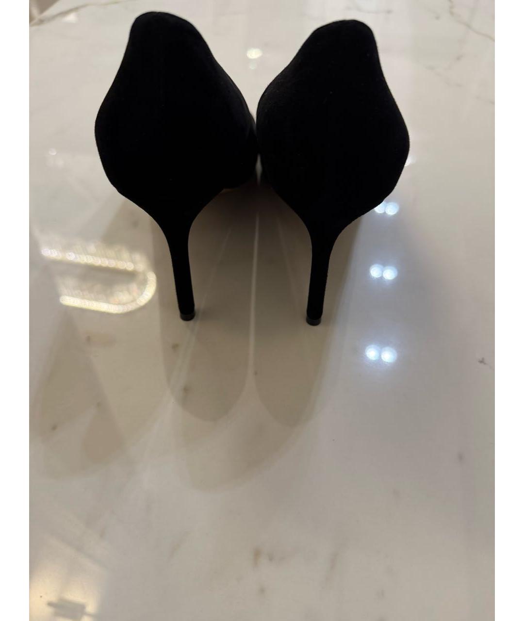 JIMMY CHOO Черные замшевые туфли, фото 2