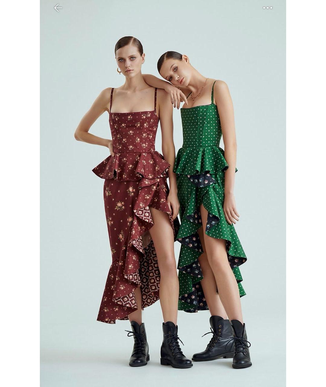 ULYANA SERGEENKO Черное хлопковое вечернее платье, фото 5