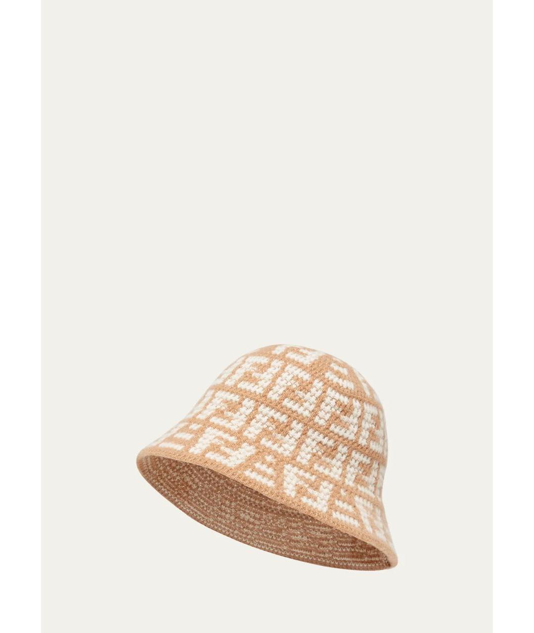 FENDI Бежевая кашемировая панама, фото 2