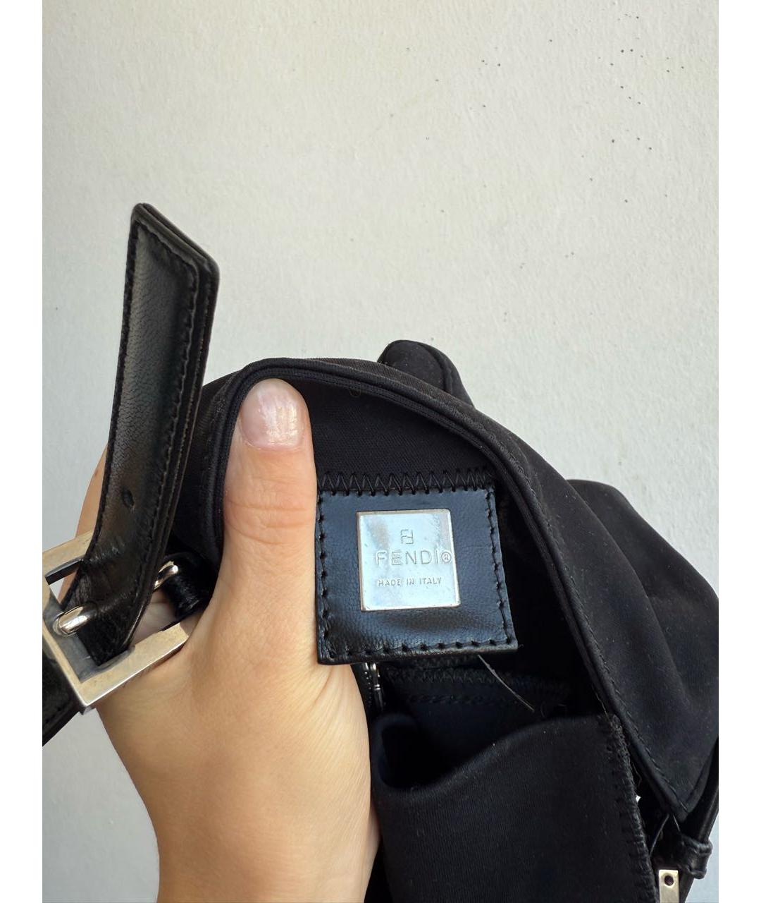 FENDI Черная сумка с короткими ручками, фото 6