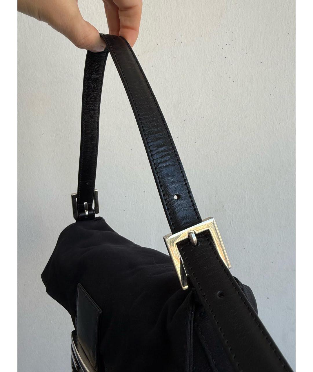 FENDI Черная сумка с короткими ручками, фото 4