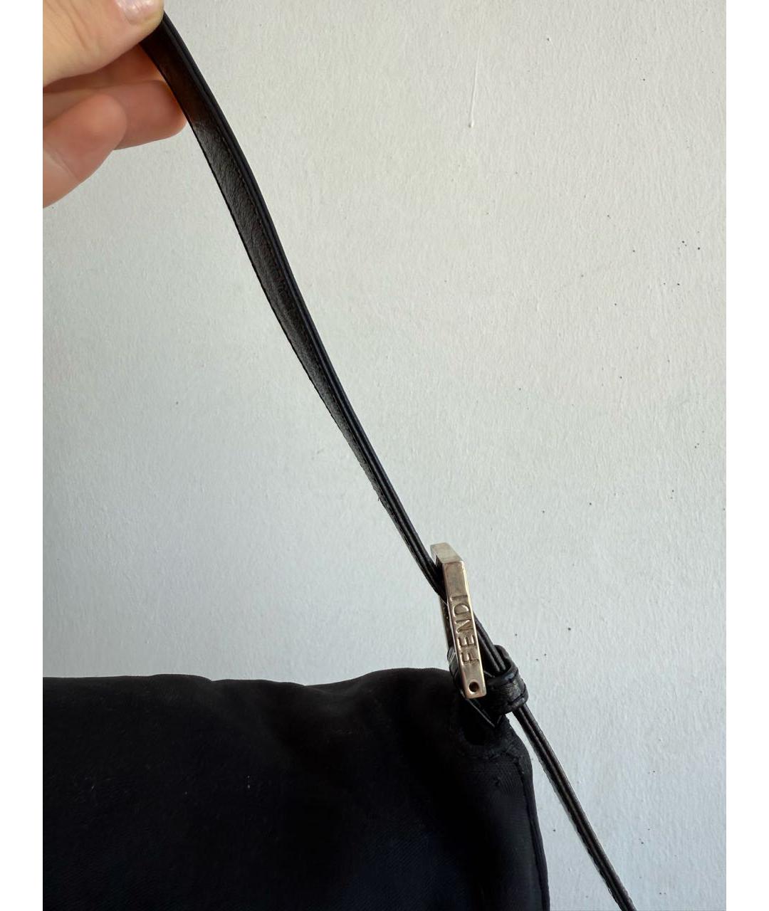 FENDI Черная сумка с короткими ручками, фото 8