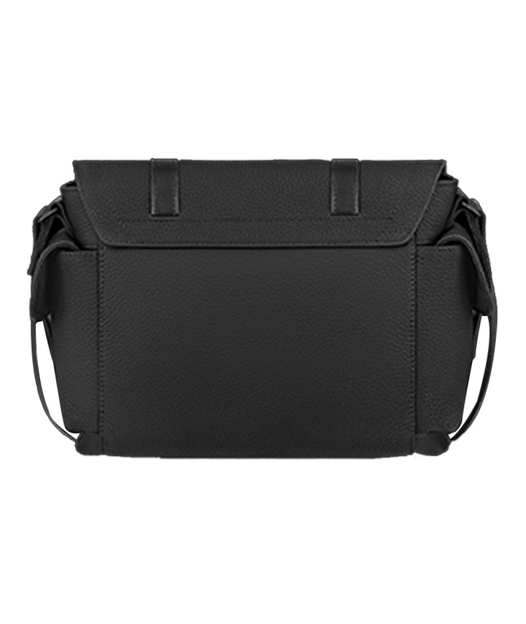 LOUIS VUITTON Черная кожаная сумка на плечо, фото 3