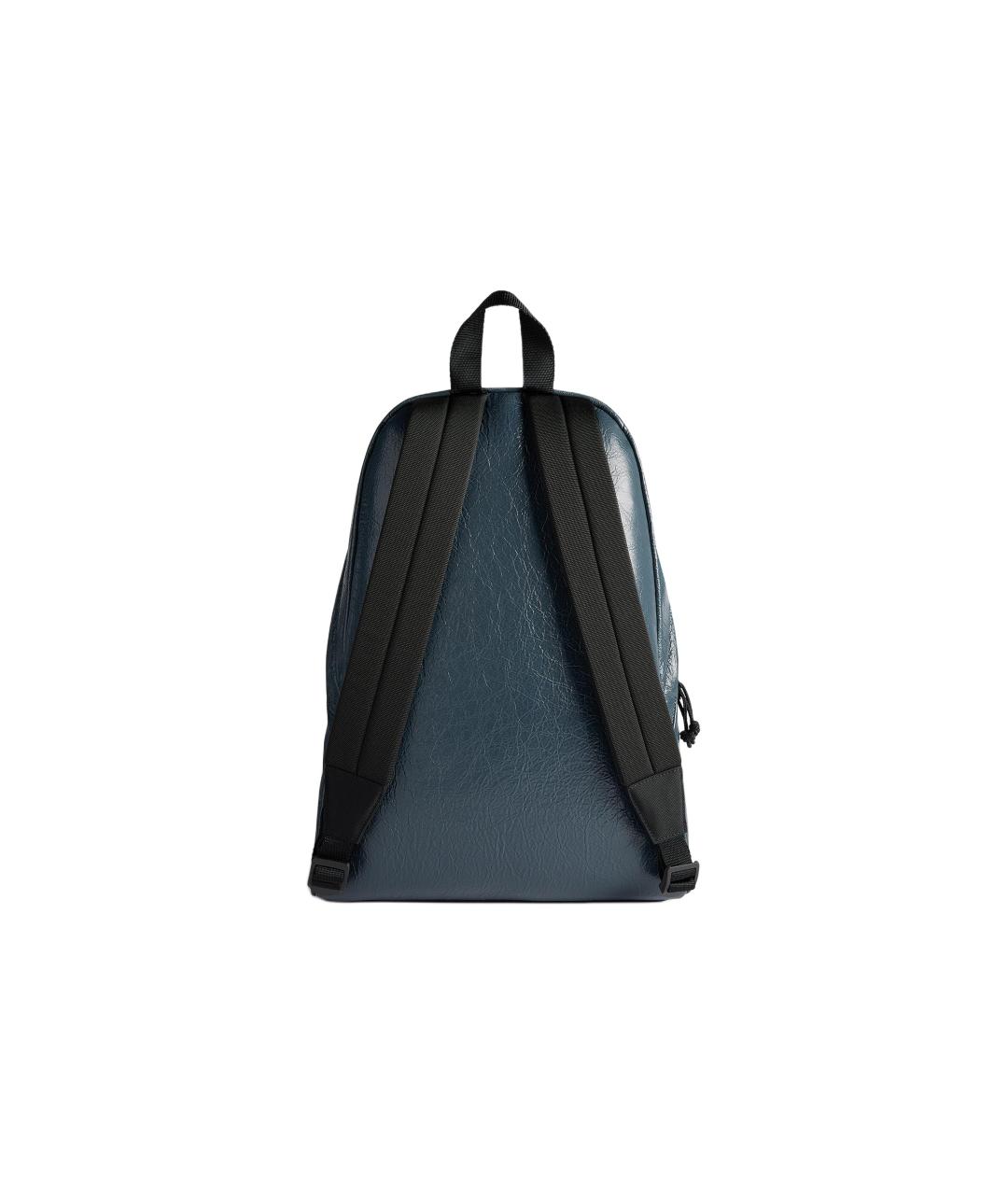 BALENCIAGA Синий кожаный рюкзак, фото 4