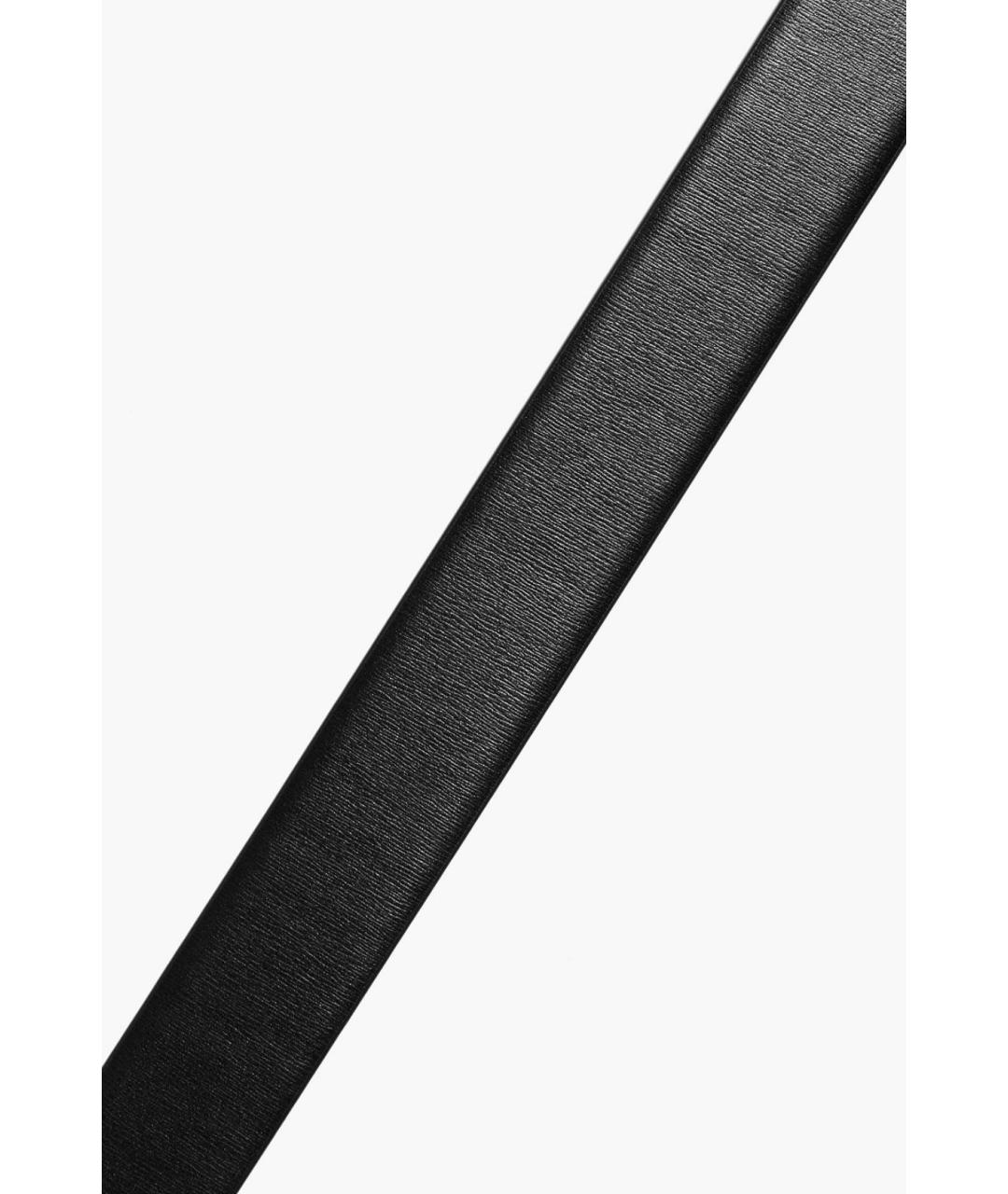 VALENTINO Черный кожаный ремень, фото 3