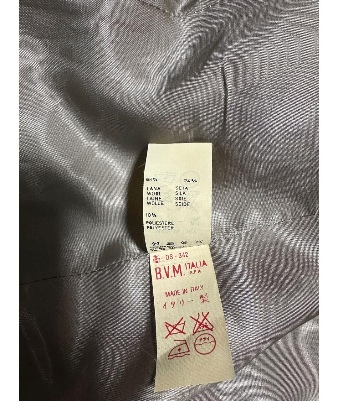 LES COPAINS Антрацитовый шерстяной жакет/пиджак, фото 4