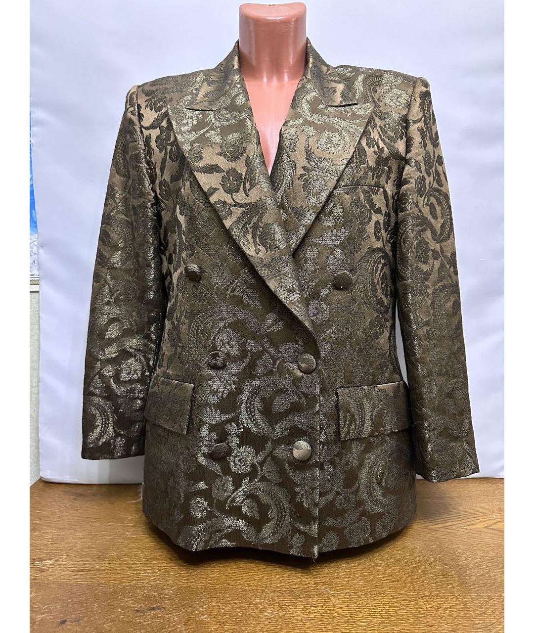 LES COPAINS Антрацитовый шерстяной жакет/пиджак, фото 9