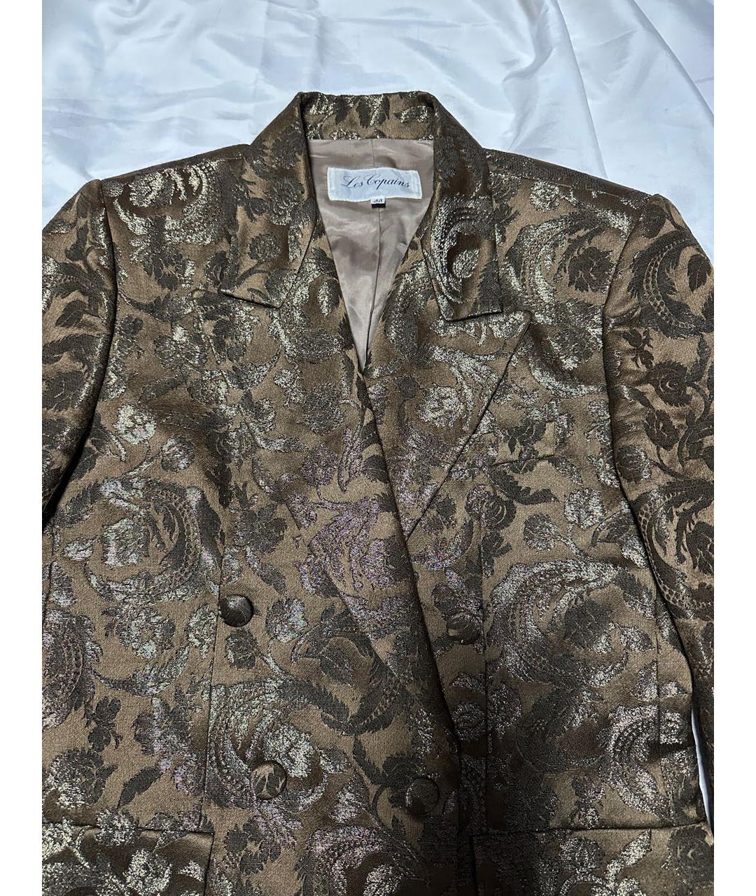 LES COPAINS Антрацитовый шерстяной жакет/пиджак, фото 7