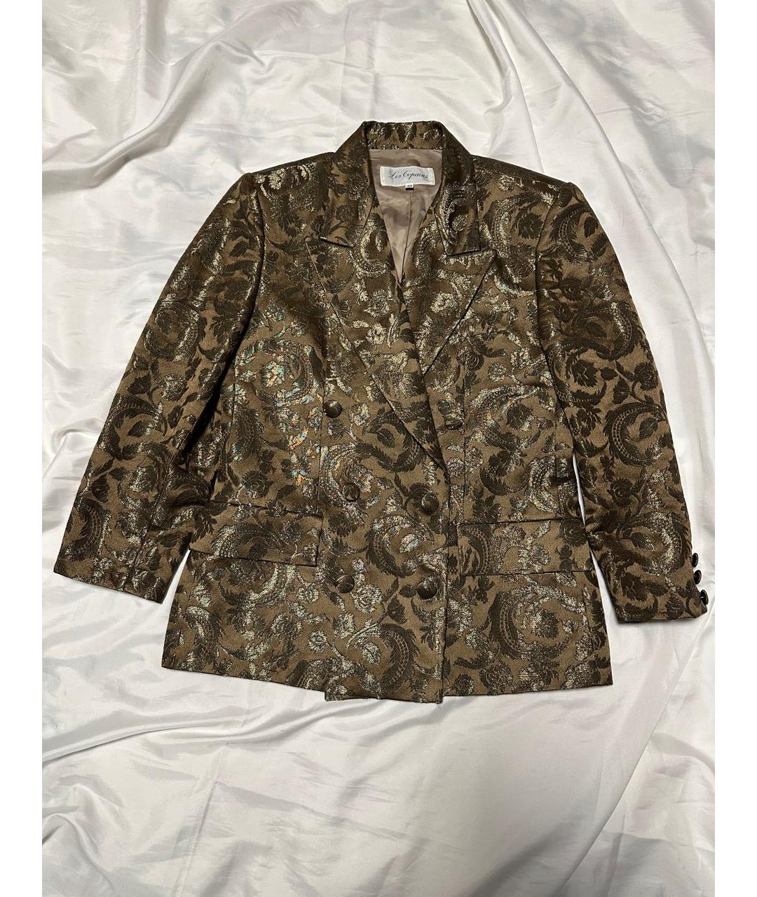 LES COPAINS Антрацитовый шерстяной жакет/пиджак, фото 8