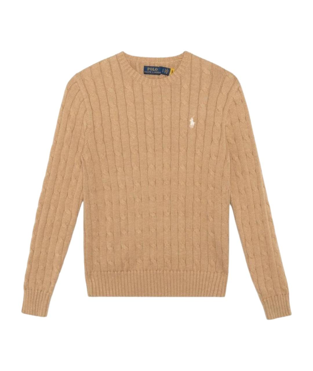 POLO RALPH LAUREN Коричневый джемпер / свитер, фото 1