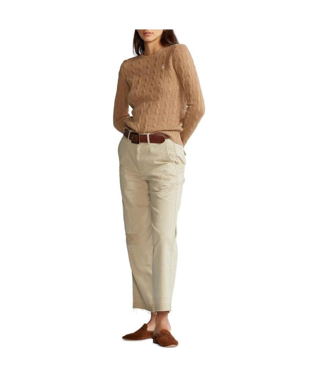 POLO RALPH LAUREN Коричневый джемпер / свитер, фото 3