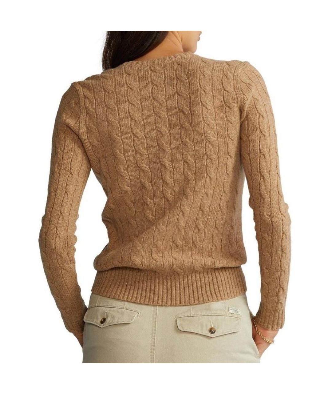 POLO RALPH LAUREN Коричневый джемпер / свитер, фото 4