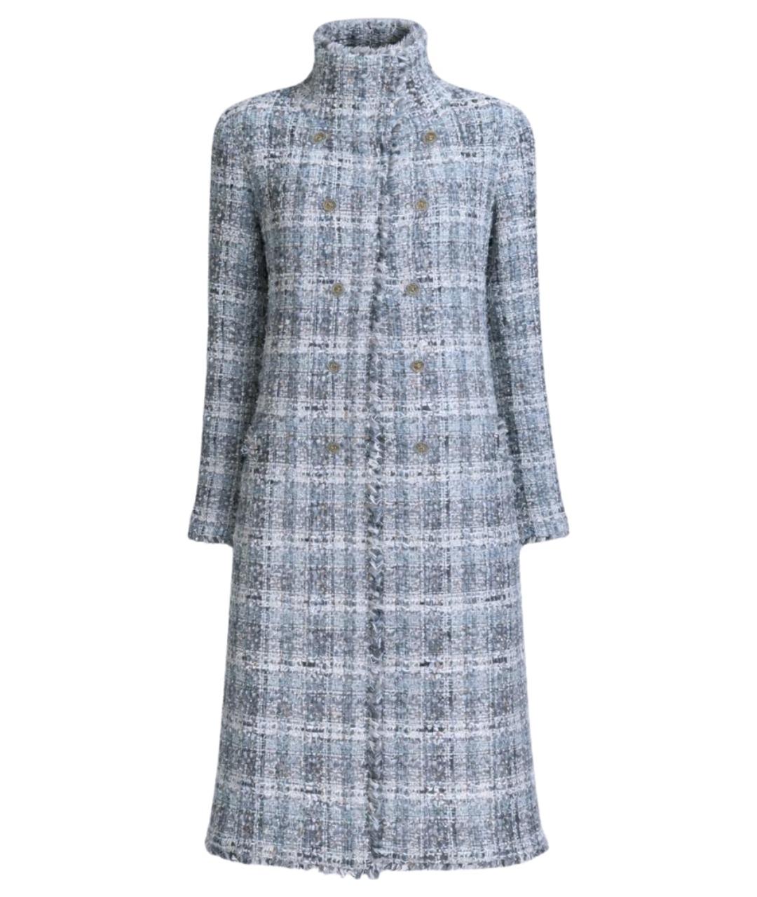 CHANEL Серое твидовое пальто, фото 1