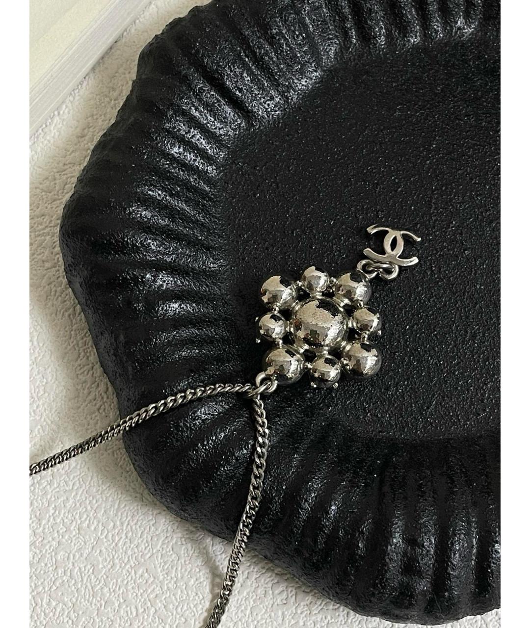 CHANEL Серебряное металлическое колье, фото 4