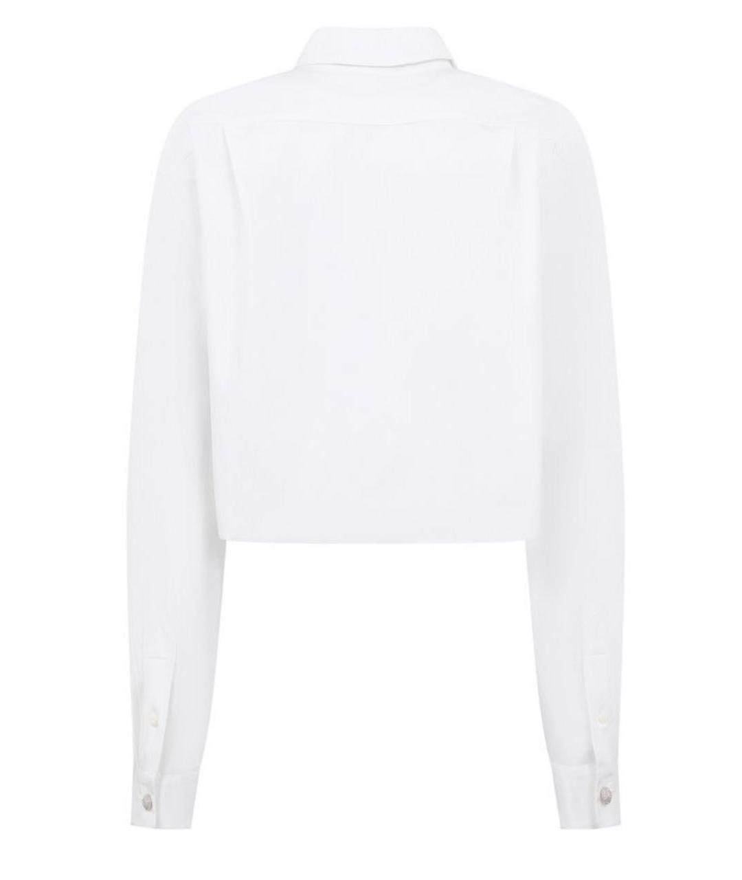 MIU MIU Белая хлопковая рубашка, фото 2
