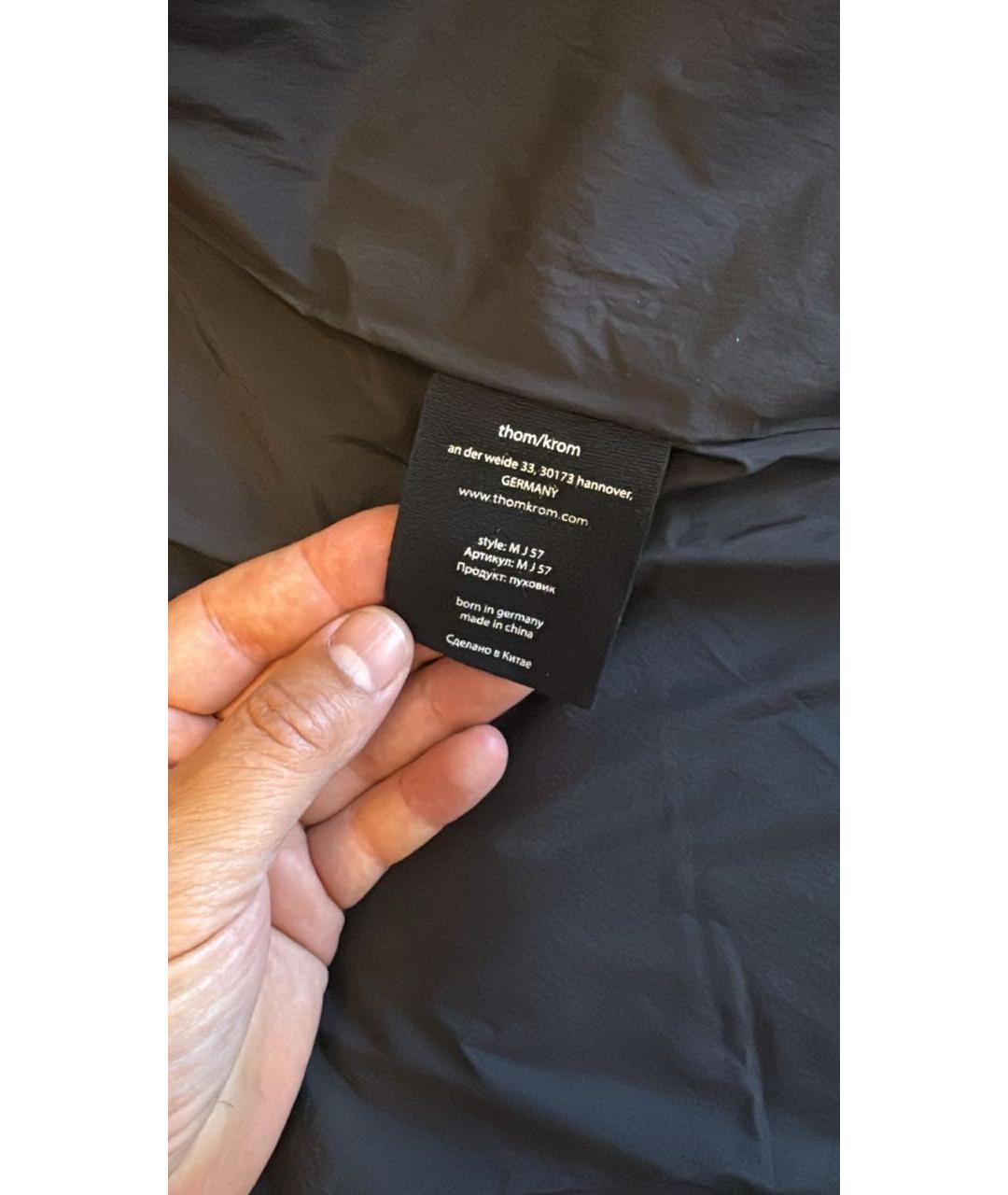 THOM KROM Черный пуховик, фото 2