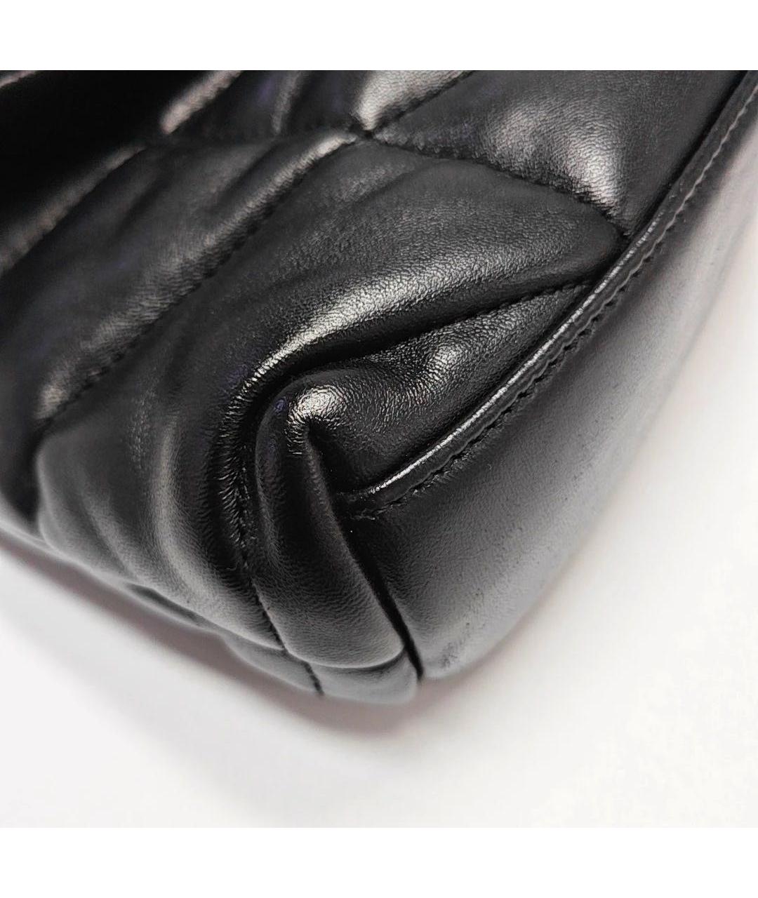 SAINT LAURENT Черная кожаная сумка через плечо, фото 8