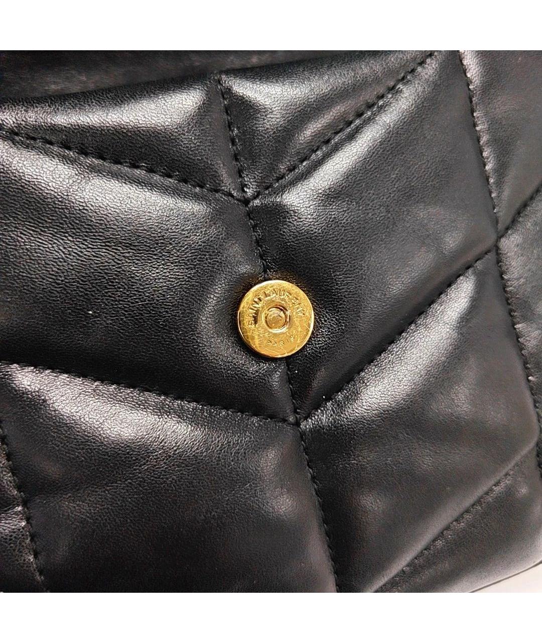 SAINT LAURENT Черная кожаная сумка через плечо, фото 7