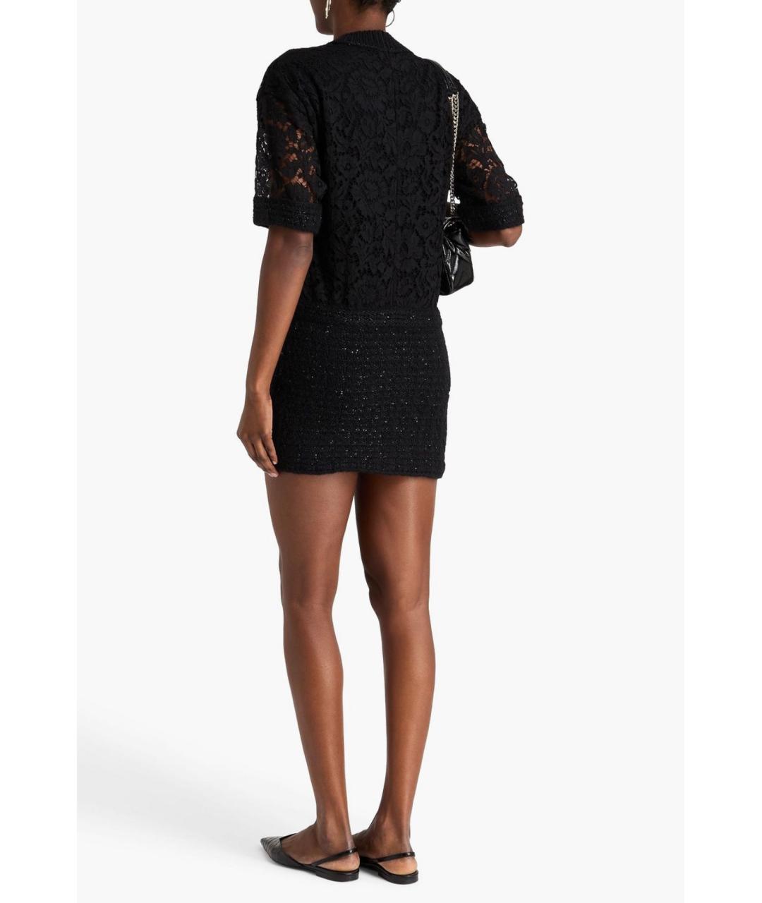 VALENTINO Черное вискозное коктейльное платье, фото 3