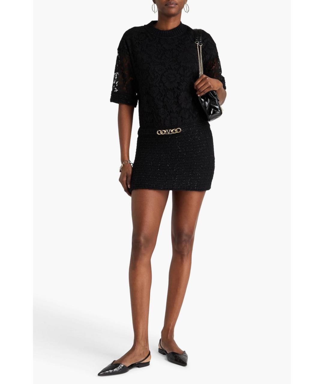 VALENTINO Черное вискозное коктейльное платье, фото 2