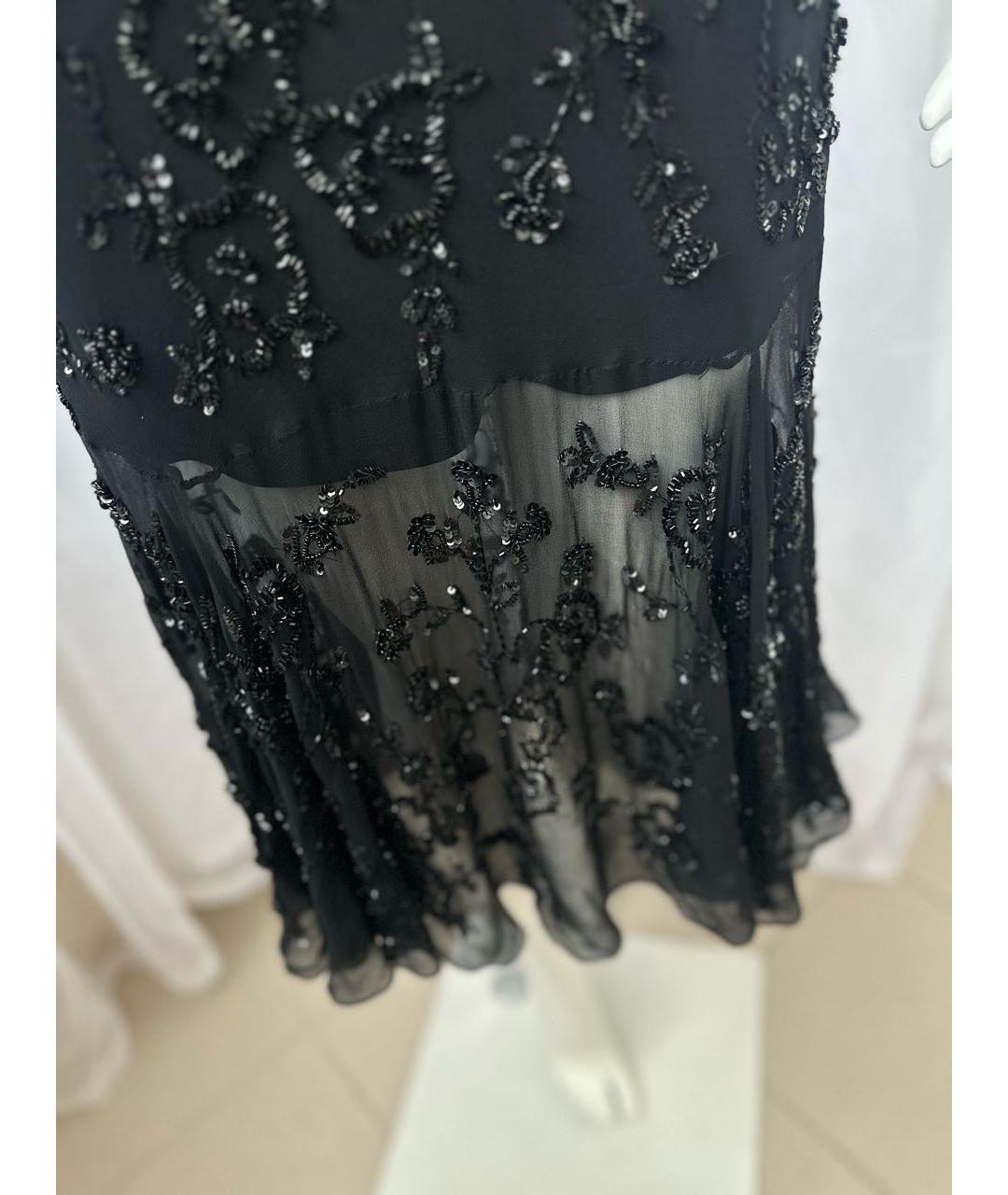 VERSACE JEANS COUTURE Черное шелковое вечернее платье, фото 6