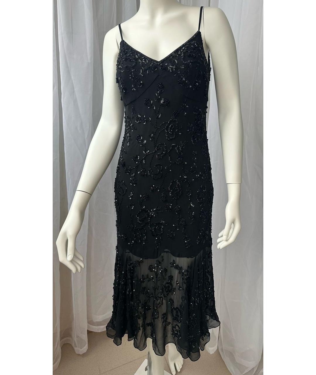 VERSACE JEANS COUTURE Черное шелковое вечернее платье, фото 9