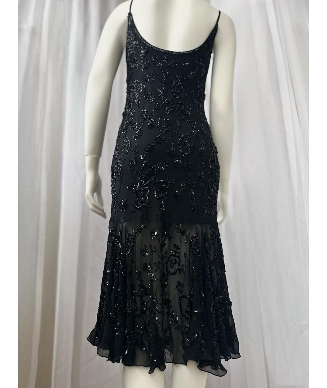 VERSACE JEANS COUTURE Черное шелковое вечернее платье, фото 2