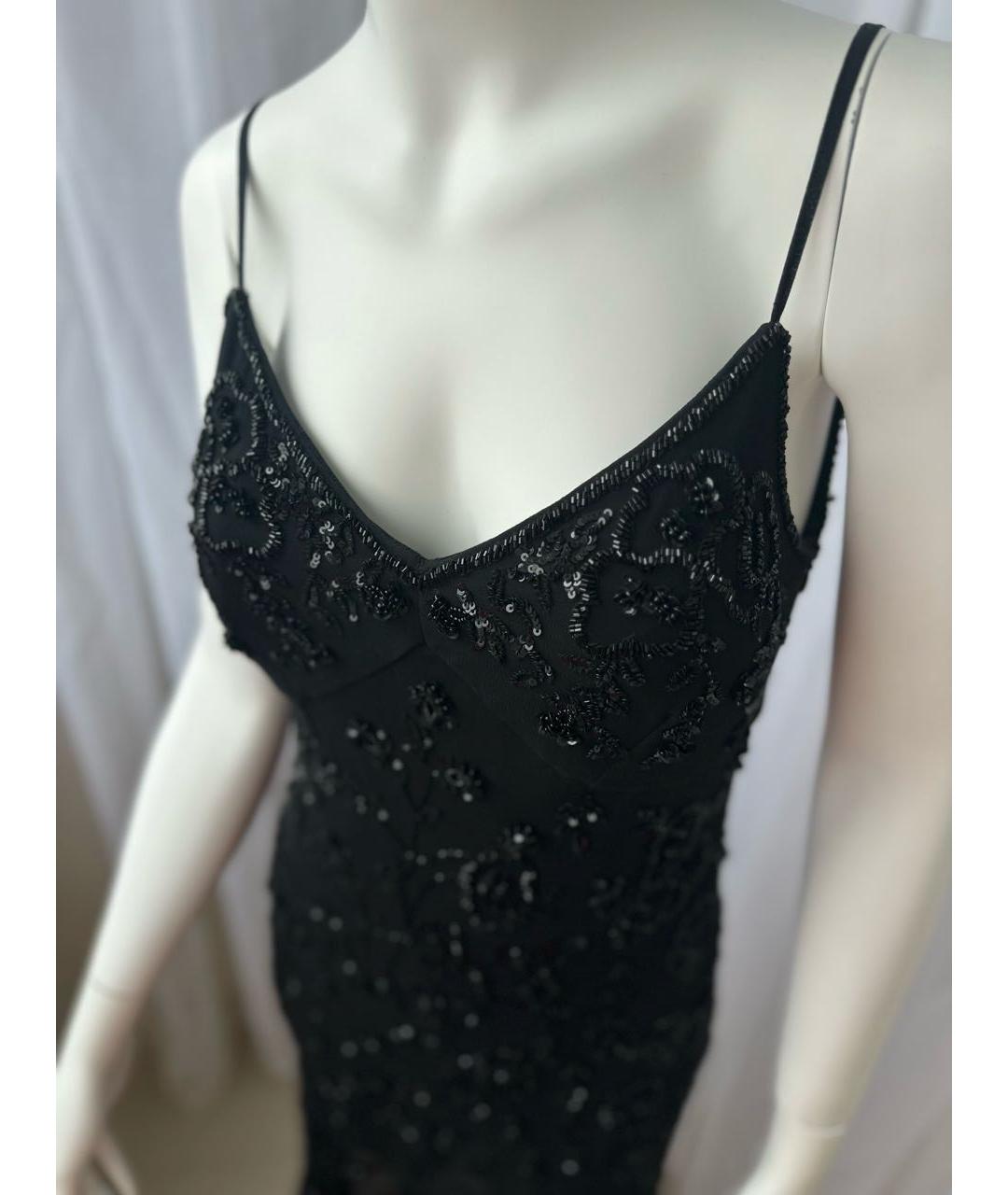 VERSACE JEANS COUTURE Черное шелковое вечернее платье, фото 8