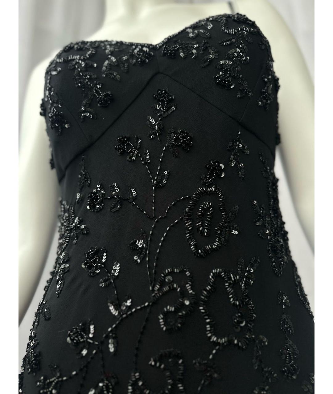 VERSACE JEANS COUTURE Черное шелковое вечернее платье, фото 7