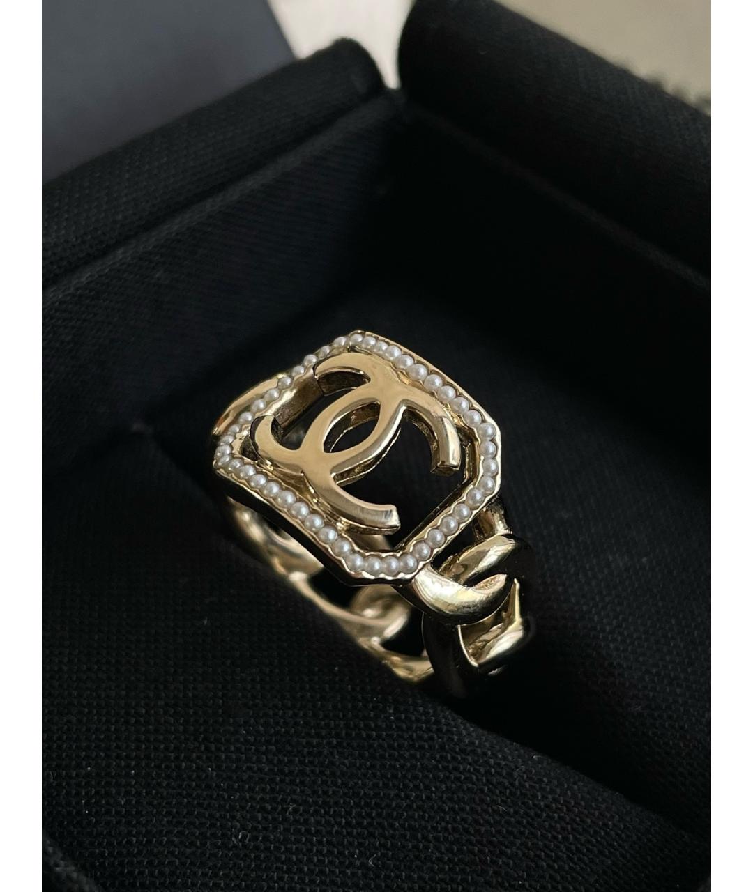 CHANEL Золотое латунное кольцо, фото 3