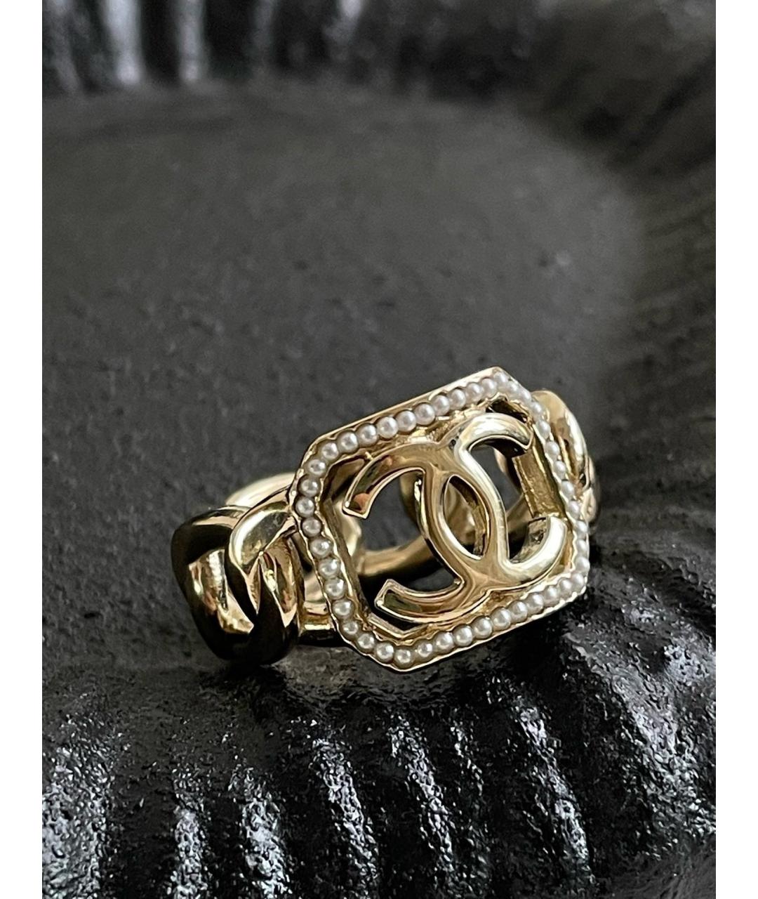 CHANEL Золотое латунное кольцо, фото 6