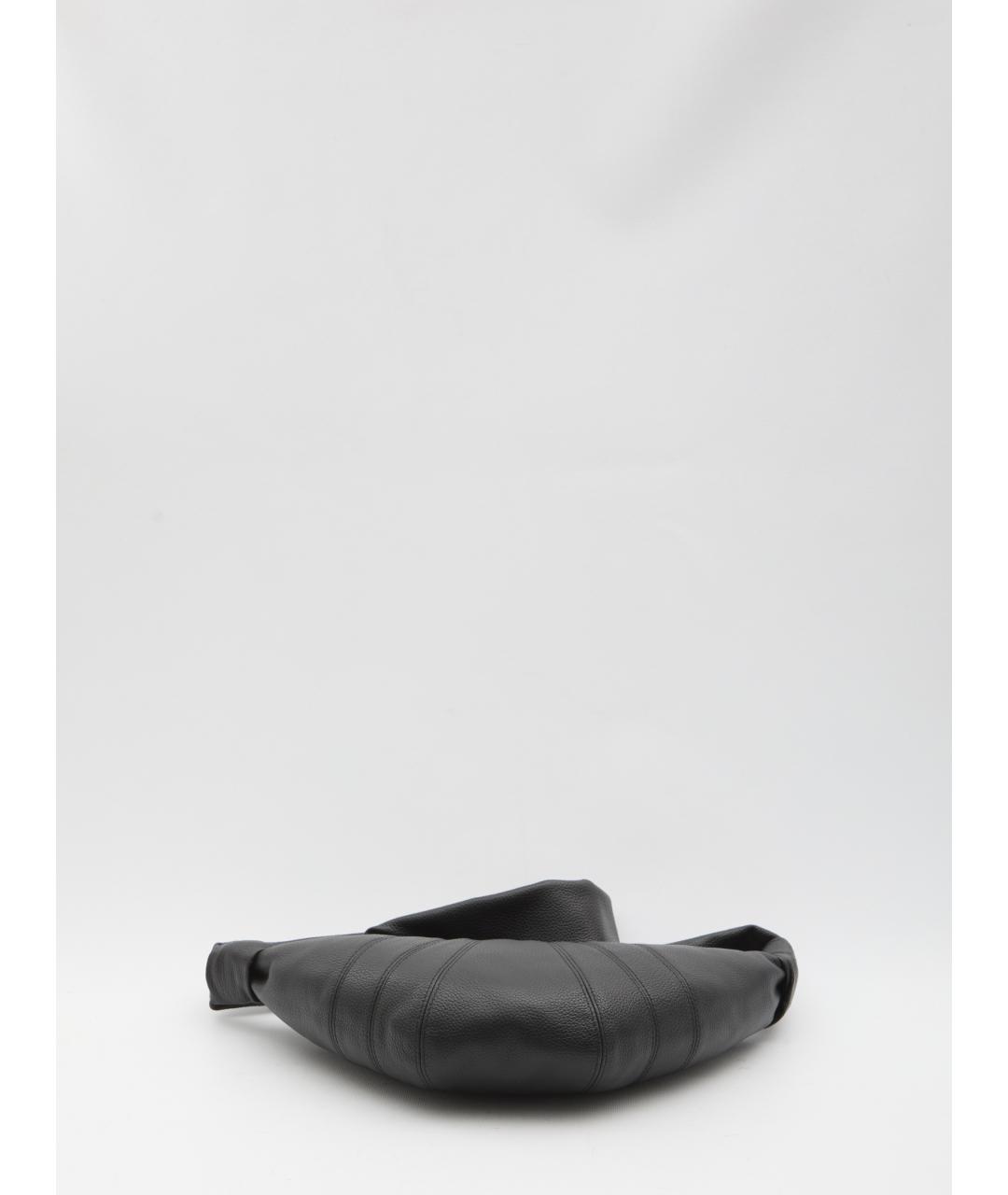 LEMAIRE Черная кожаная сумка через плечо, фото 3