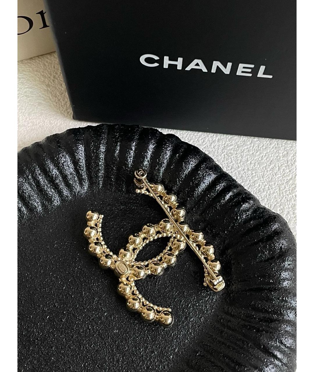 CHANEL Золотая латунная булавка / брошь, фото 4