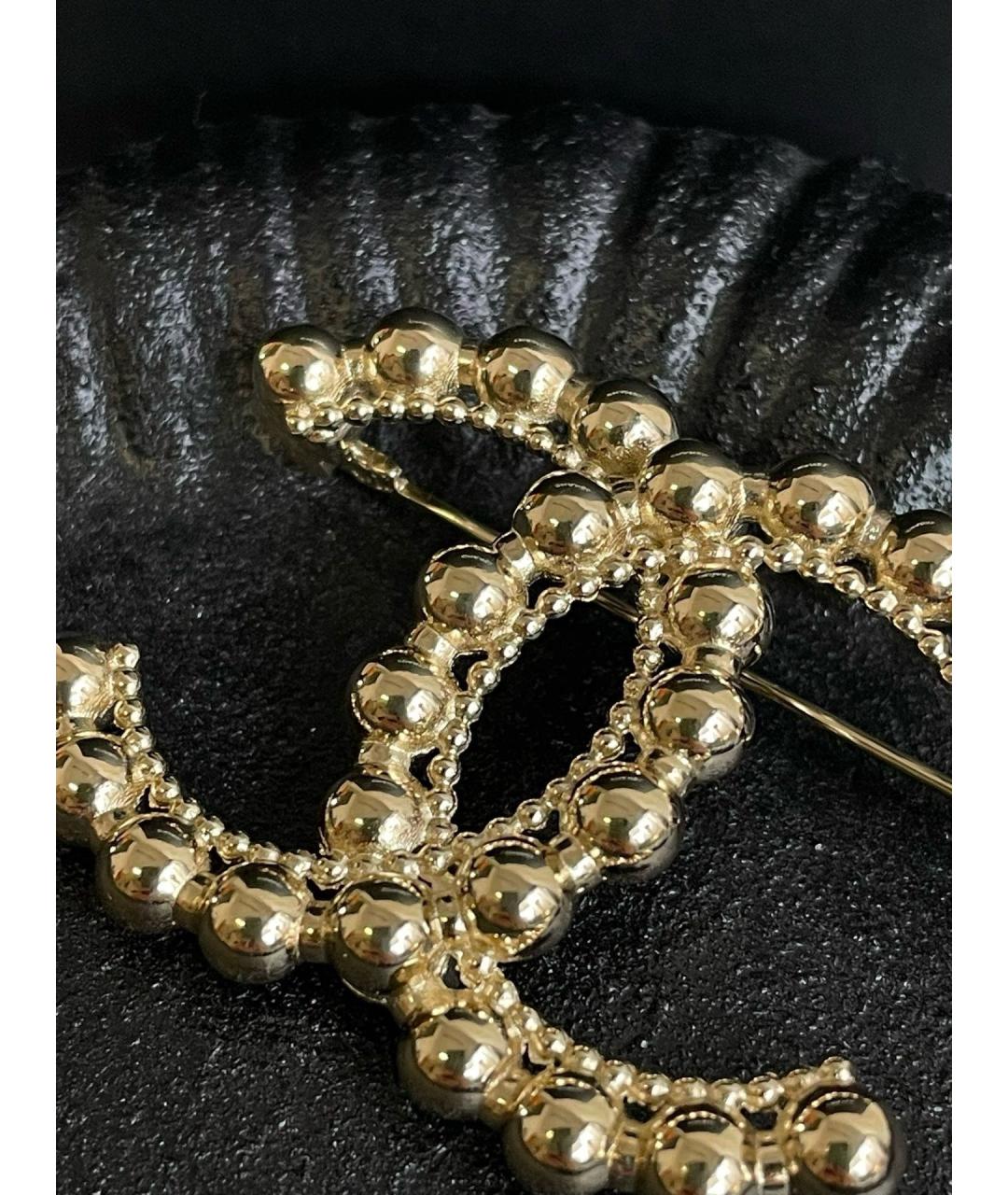 CHANEL Золотая латунная булавка / брошь, фото 3