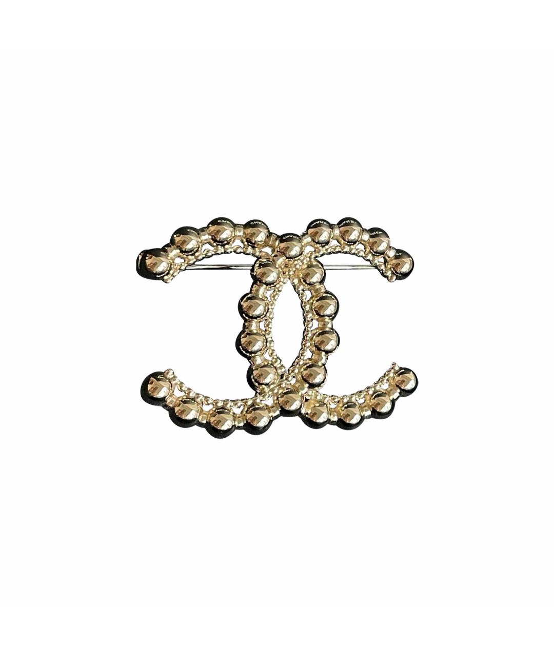 CHANEL Золотая латунная булавка / брошь, фото 1