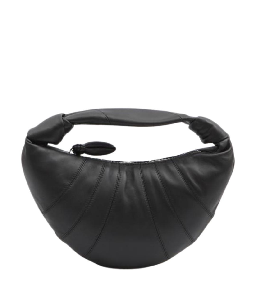 LEMAIRE Черная кожаная сумка с короткими ручками, фото 1