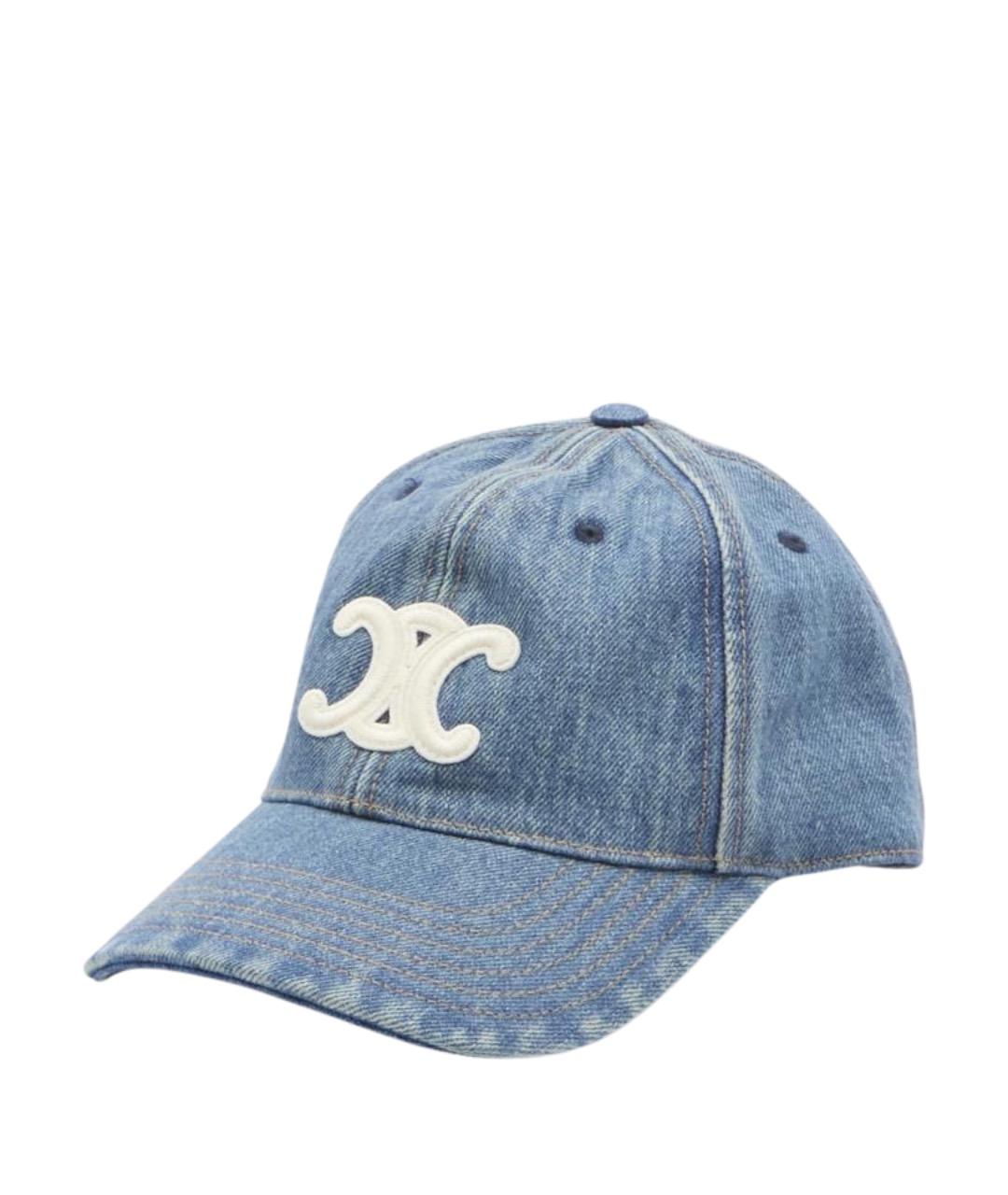 CELINE Синяя хлопковая кепка, фото 1