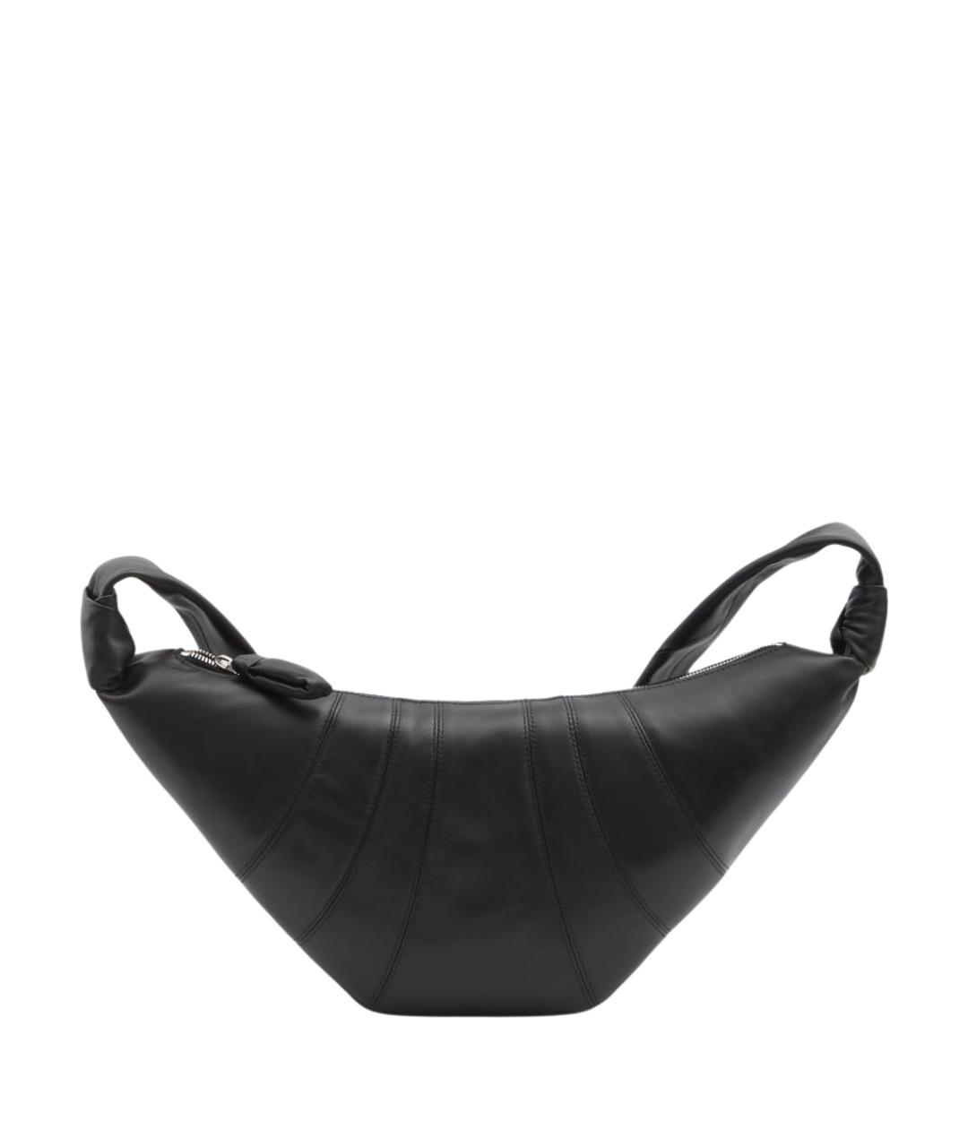 LEMAIRE Черная кожаная сумка через плечо, фото 1