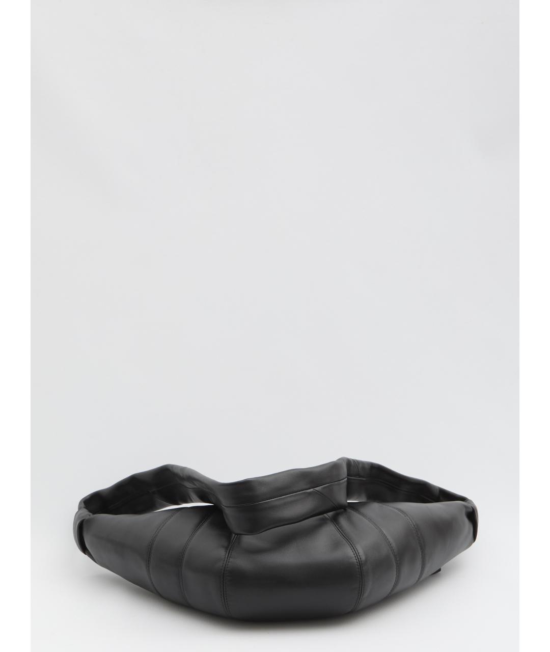 LEMAIRE Черная кожаная сумка через плечо, фото 3