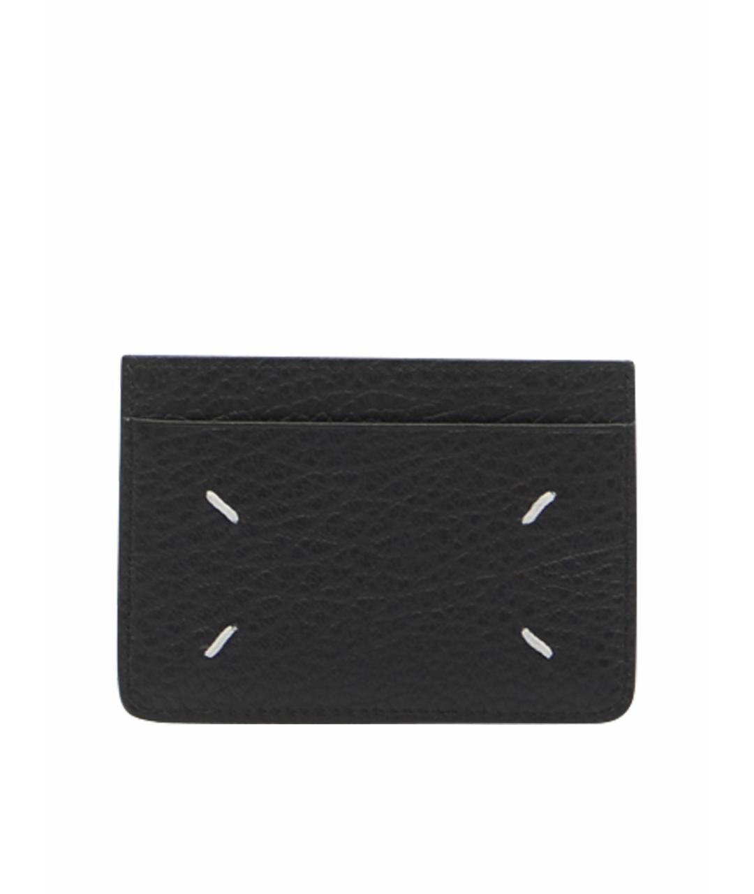 MAISON MARGIELA Черный кожаный кардхолдер, фото 1