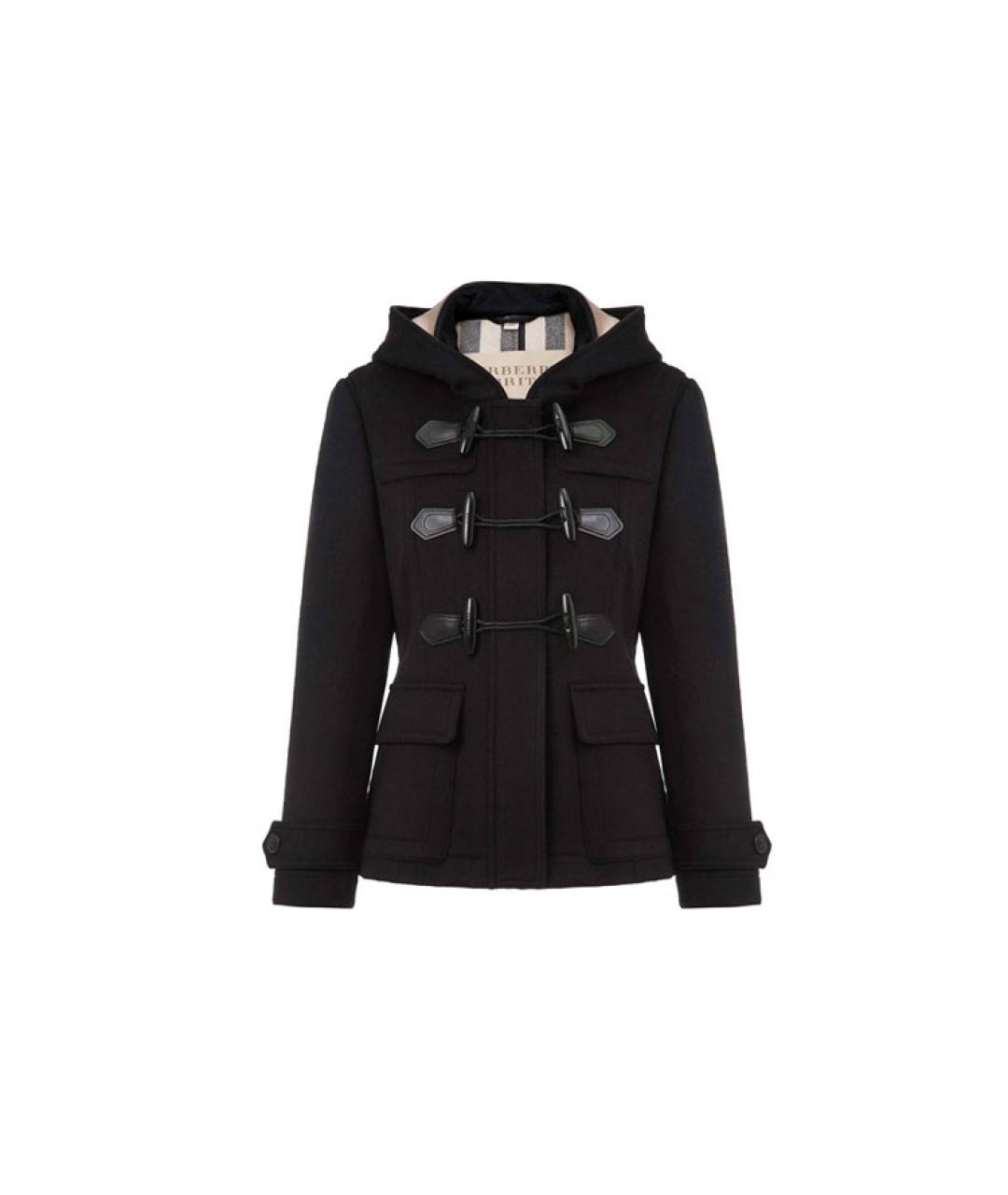 BURBERRY Черное пальто, фото 6