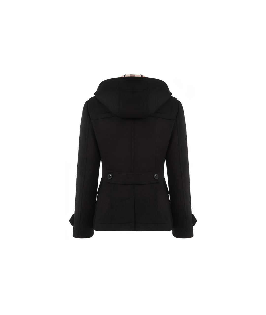 BURBERRY Черное пальто, фото 2